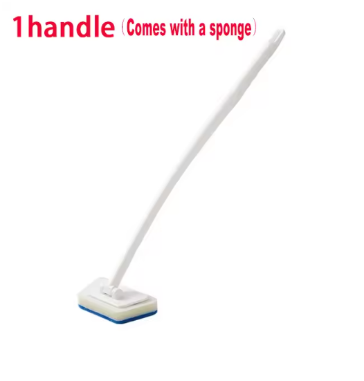 Bathroom Sponge Cleaning Brush Multi-Functional Tool Long Handle Removable