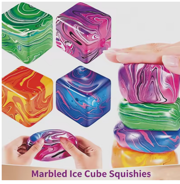 Needoh Soft and Glutinous Sensory Stress-relief Toy Cube Filled with Gel Stretchable Ball Soft Ice Blind Box Slow Rebound