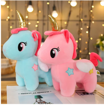 40CM Kawaii Standing Unicorn Plush Toys Stuffed Soft Lovely Animal Unicorn Horse Dolls Pillow Birthday Gift For Children Kids