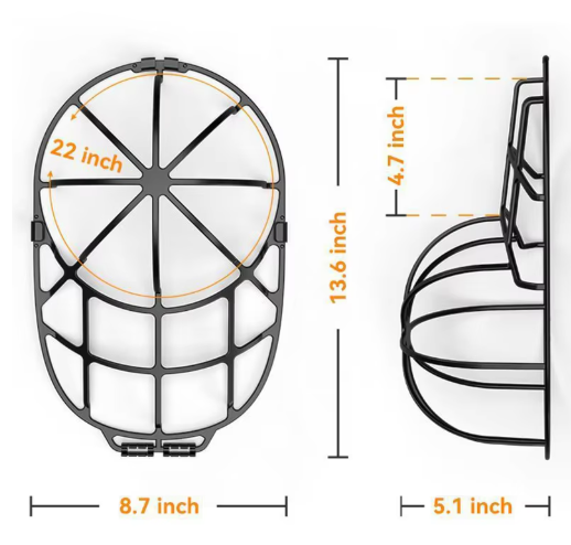 Hat washer, household products, laundry accessories, anti deformation hat protection frame, sturdy frame