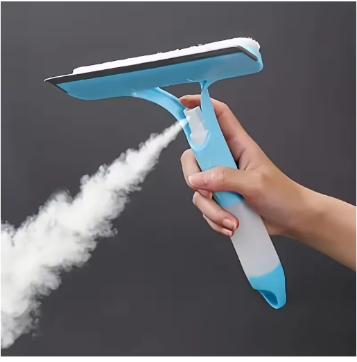 3-in-1 Silicone Shower Squeegee Wiper Hand-held Spray Window Wiper with Nozzle Watering